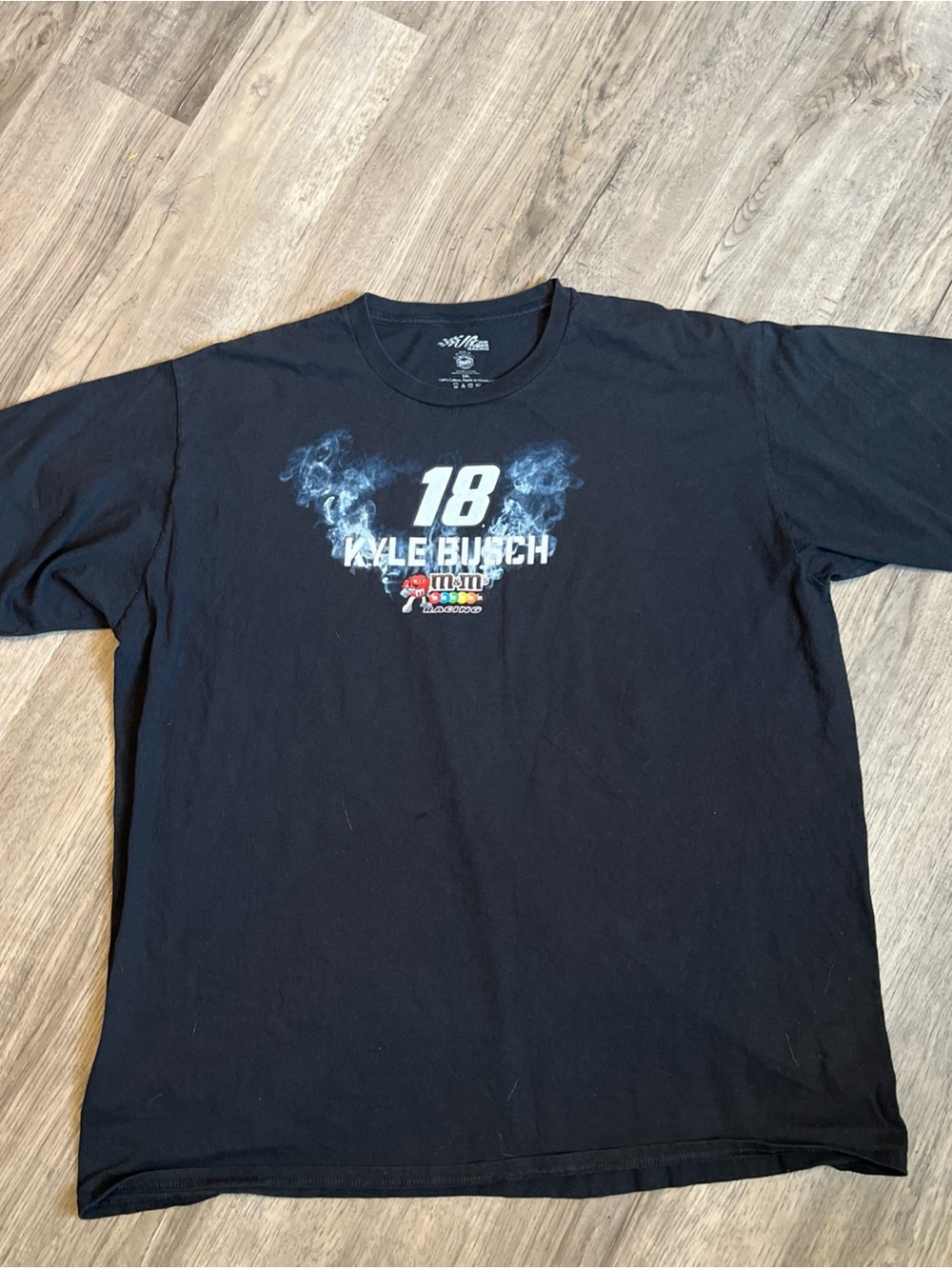 Kyle Busch #18 Black Graphic Tee - NASCAR Racing Shirt 2XL